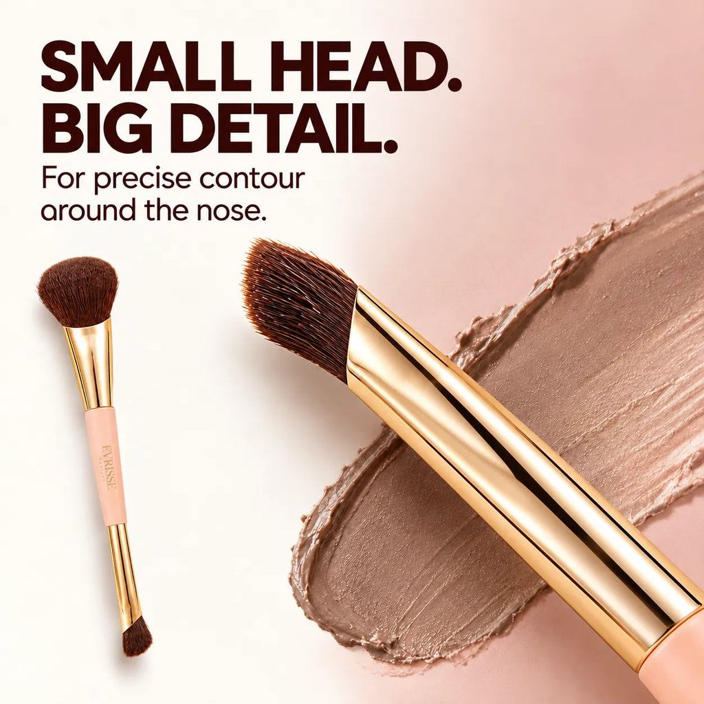 Evrisse Beauty 2-in-1 Build & Conceal Brush - small precision head